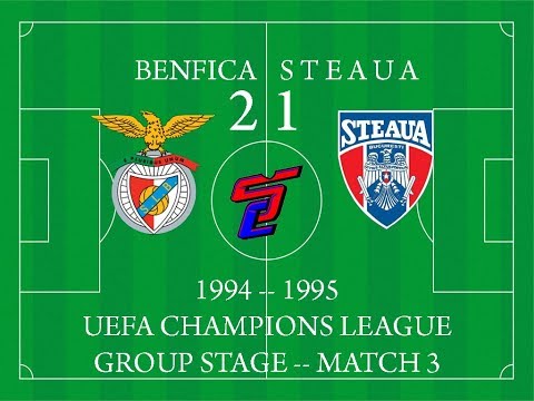 Benfica 2-1 Steaua (1994/1995 UCL R1)
