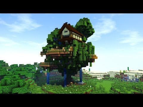 A1MOSTADDICTED MINECRAFT - Minecraft: How To Build a TREE Village / BIG TreeHouse Tutorial [ How to make ] 2018