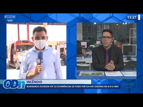 Bombeiros atendem até 10 ocorrências de fogo por dia em Teresina no b r o bró 30 08 2021