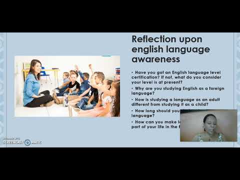 Task 1 - Reflecting upon English language awareness