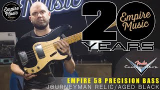 Video thumbnail for Fender Custom Shop Empire 58 Precision Bass - Journeyman Relic/Aged Black by Empire Music