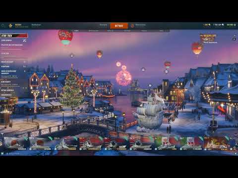 World of Warships Christmas 2024 Nordlyshavn Port Theme