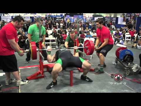 James Strickland 590 lb RAW Bench Press