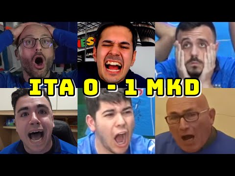 BEST COMPILATION | ITALIA VS MACEDONIA DEL NORD 0-1 | LIVE REACTIONS | QATAR 2022 | FANS CHANNEL