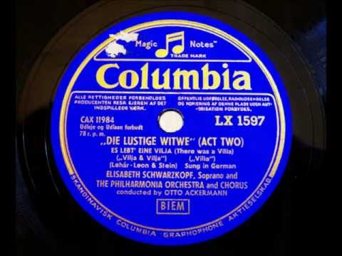 Elisabeth Schwarzkopf - Es lebt eine Vilja - Vilja Lied - Die lustige Witwe