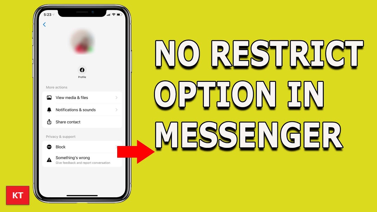 Why can't I restrict someone on Messenger?