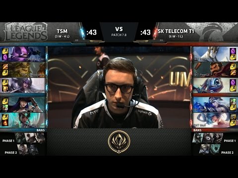 TSM vs SKT - 2017 MSI Group Stage - Team SoloMid vs SK Telecom T1