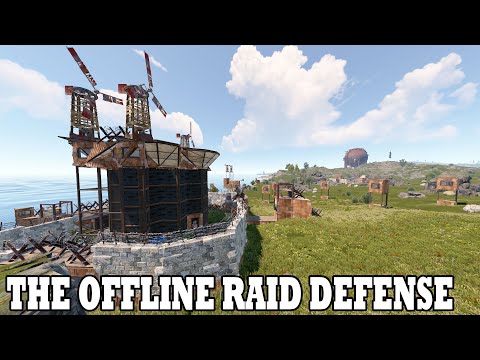 SOLO OFFLINE RAID DEFENSE IN RUST.