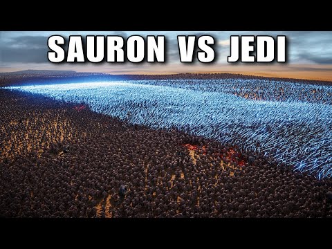 3,000,000 SAURON'S LEGIONS VS 30,000 JEDI | Ultimate Epic Battle Simulator 2 | UEBS 2