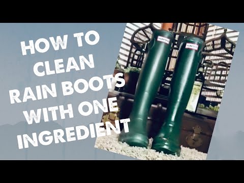 How to Clean Rain Boots w/One Ingredient