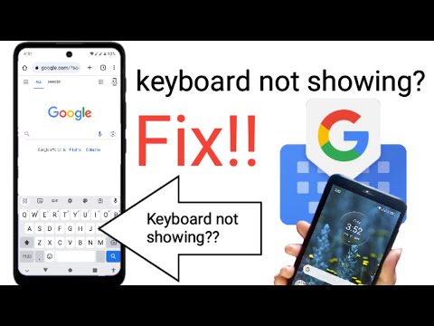 how to fix keyboard not showing on Android phone