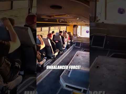 Flying Through Bus - Physics Are CRAZY! 💀 #shorts┃(Credits In Description)