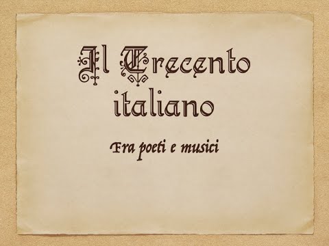 Vicende - Appunti di Storia della musica: Francesco Landini ed Ecco la primavera