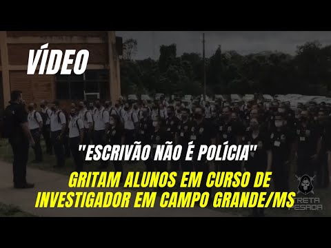 VÍDEO; "ESCRIVÃO NÃO É POLÍCIA"! GRITO DE ALUNOS CURSO DE INVESTIGADOR EM C.GRANDE CAUSA POLÊMICA