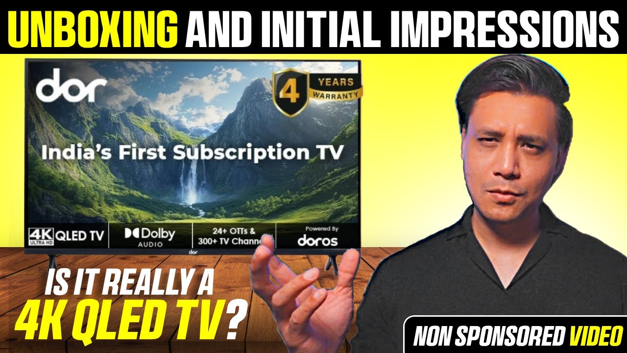 Dor TV Unboxing and Honest Initial Impressions | Should you Buy? | Punchi Man Tech