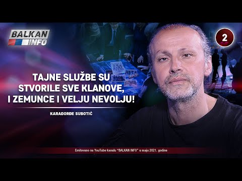 INTERVJU: Karađorđe Subotić - Službe su stvorile sve klanove, i zemunce i Velju Nevolju! (22.5.2021)