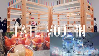 Tate Modern 現代美術館 vlog バラマーケット と クリスマスイルミネーション