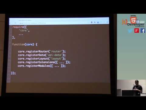 HTML5DevConf: Dan Lynch "Large Scale JavaScript Application Architecture"