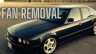 BMW E34 5-Series Fan Shroud and Fan Removal - E32 E36 E39