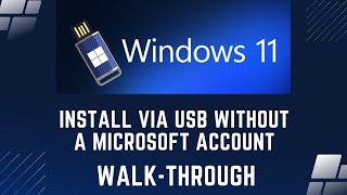 How To Make a Windows 11 USB Install Drive FREE and bypass MS Account requirement!