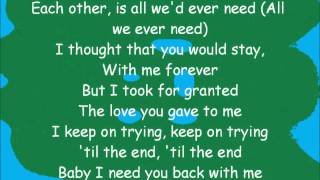 BackStreet Boys - Everytime I Close My Eyes.(with lyrics)