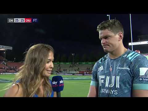 Super Rugby | Chiefs v Crusaders | Interview with Scott Barrett