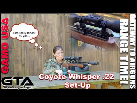 GAMO COYOTE WHISPER .22 – Set Up – Gateway to Airguns Range Time