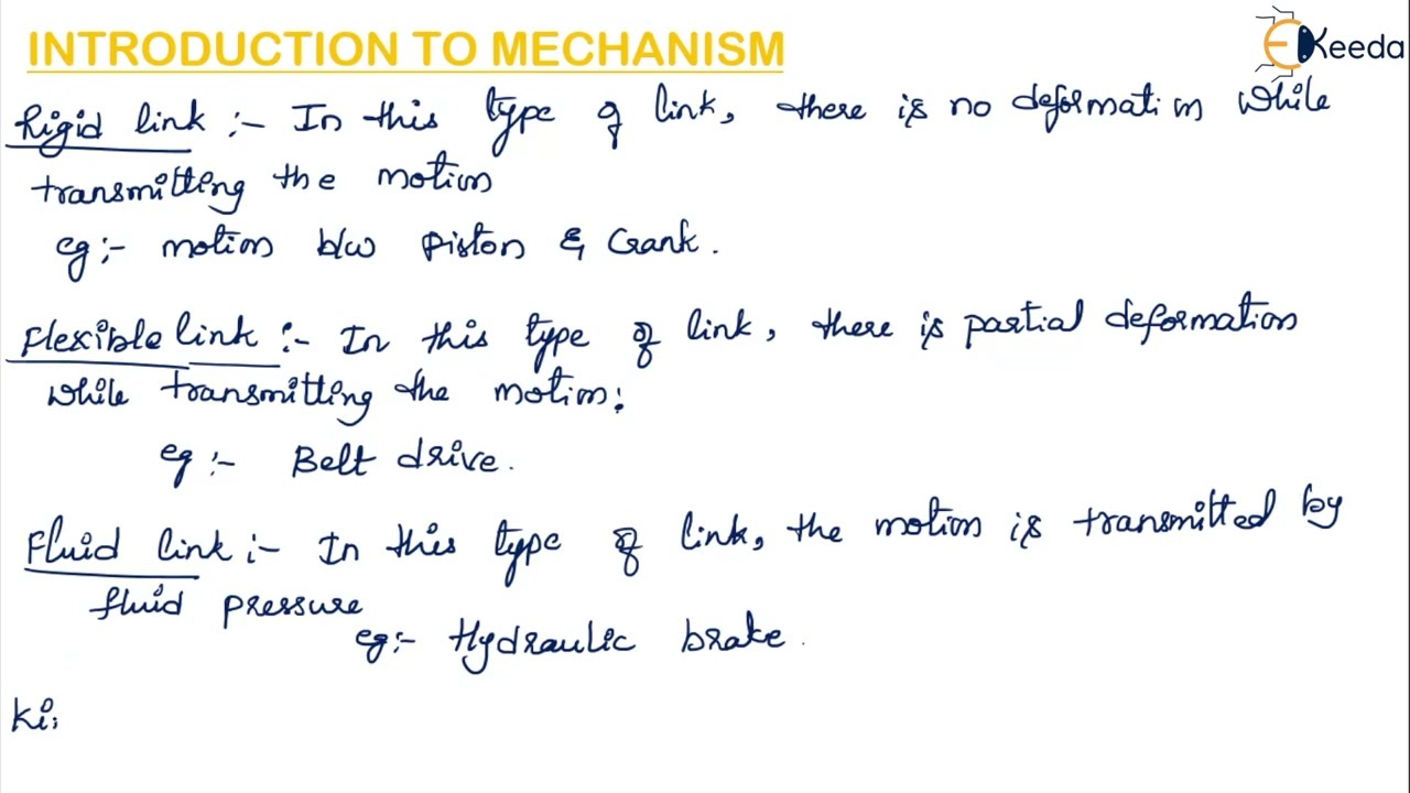 Introduction to Mechanism