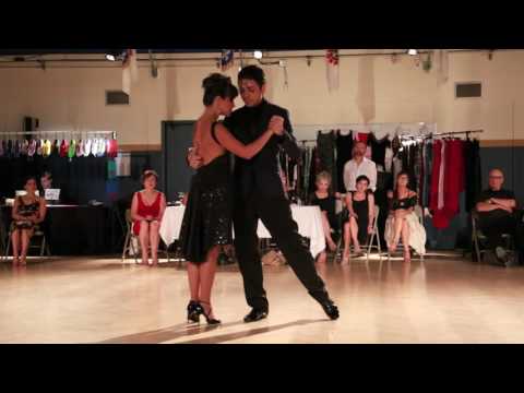  Sabrina Masso  and  Federico Naveira  are  dancing  to  "  Pata Ancha  "  by  Osvaldo Pugliese