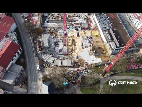 Stavba Horácké multifunkční arény v Jihlavě