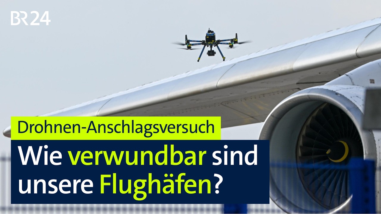 Drohnen-Anschlagsversuch: Wie verwundbar sind unsere Flughäfen? | BR24live