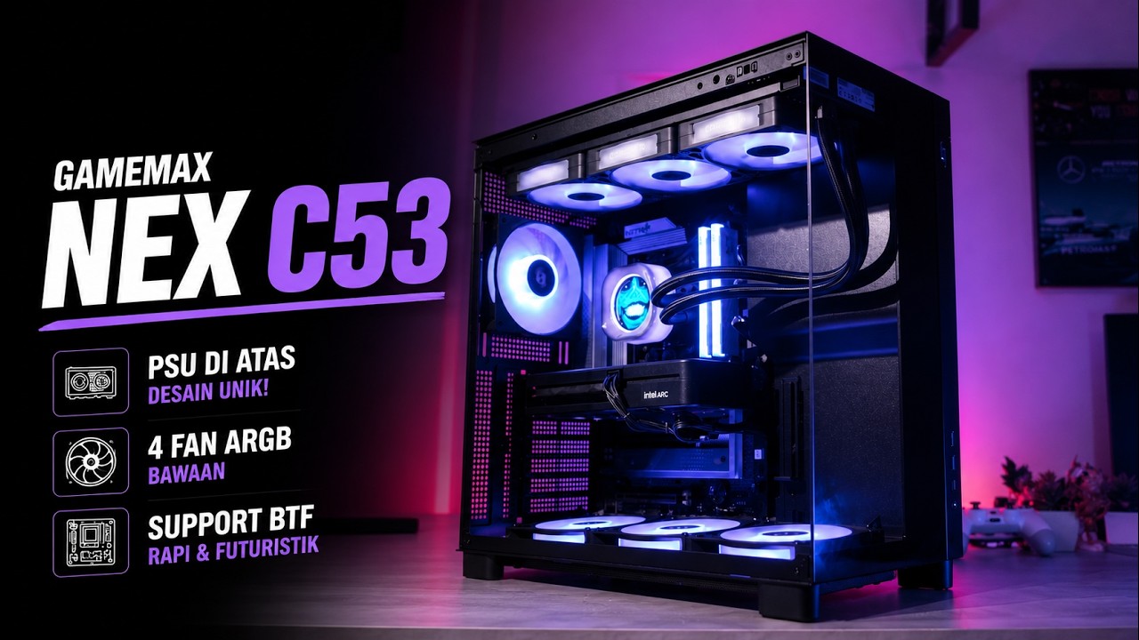 Casing Sejutaan Tapi Fiturnya Kayak yang Dua Jutaan! – Gamemax NEX C53