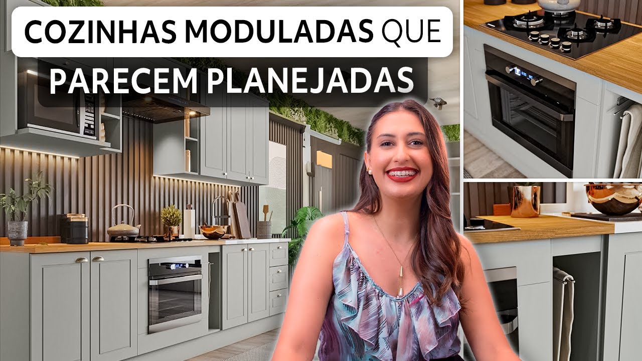 COZINHAS MODULADAS QUE PARECEM COZINHAS PLANEJADAS