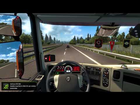 ETS2 v1.21 Linköping-Helsingborg Renault Premium Gameplay