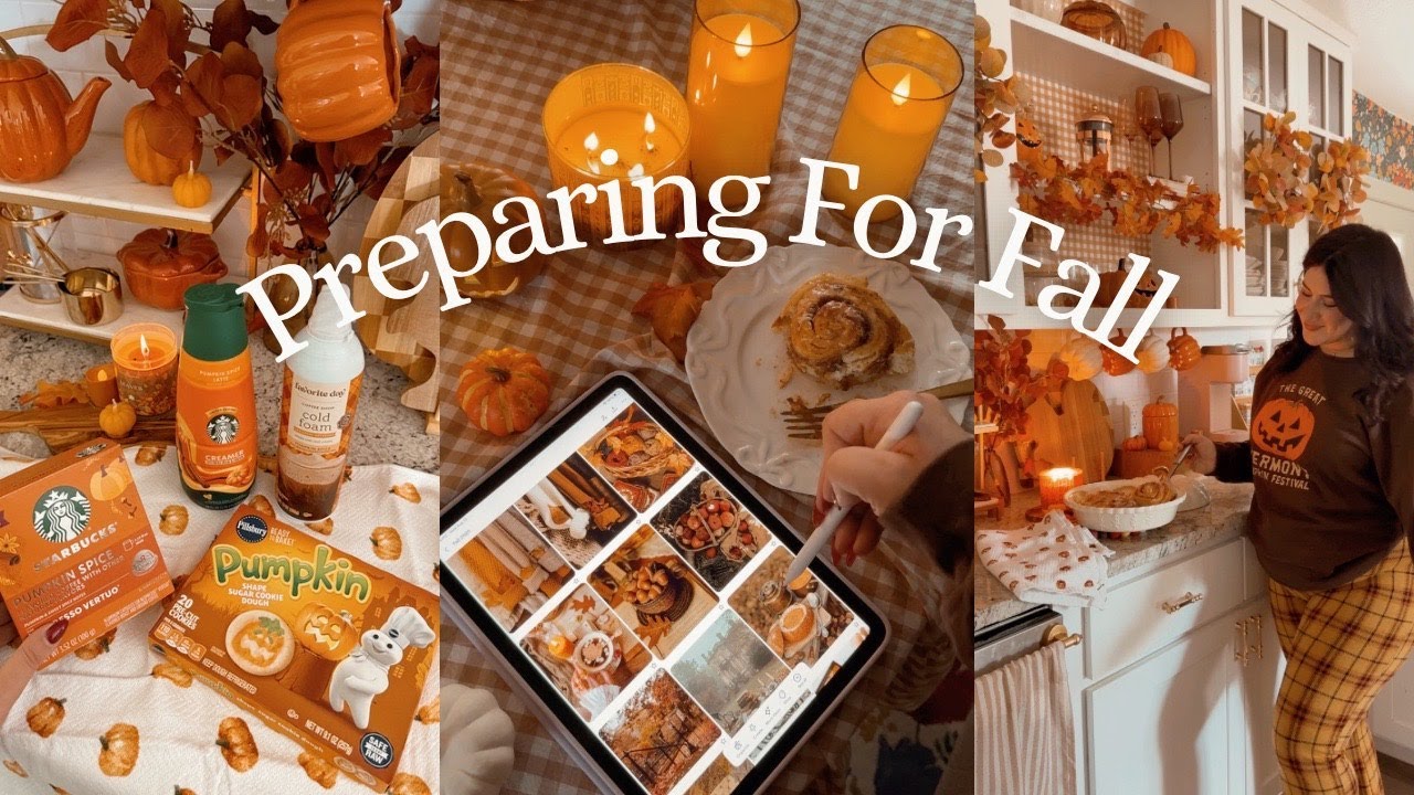 Preparing for Fall 🍂🎃🧸 pumpkin spice shopping, baking, cozy hobby haul, mood board & decorating