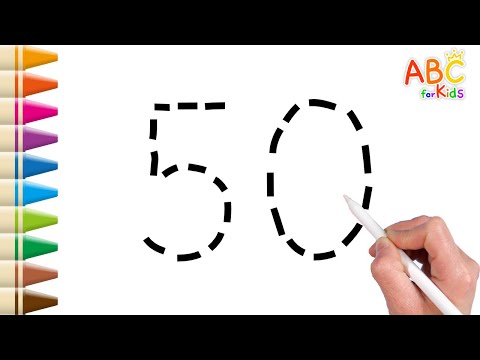 [ABC for Kids] Learn numbers 41-50 for kids | how to read and count numbers