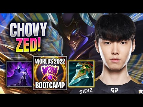 CHOVY IS SO CRAZY WITH ZED! - GEN Chovy Plays Zed MID vs Syndra! | Bootcamp 2022