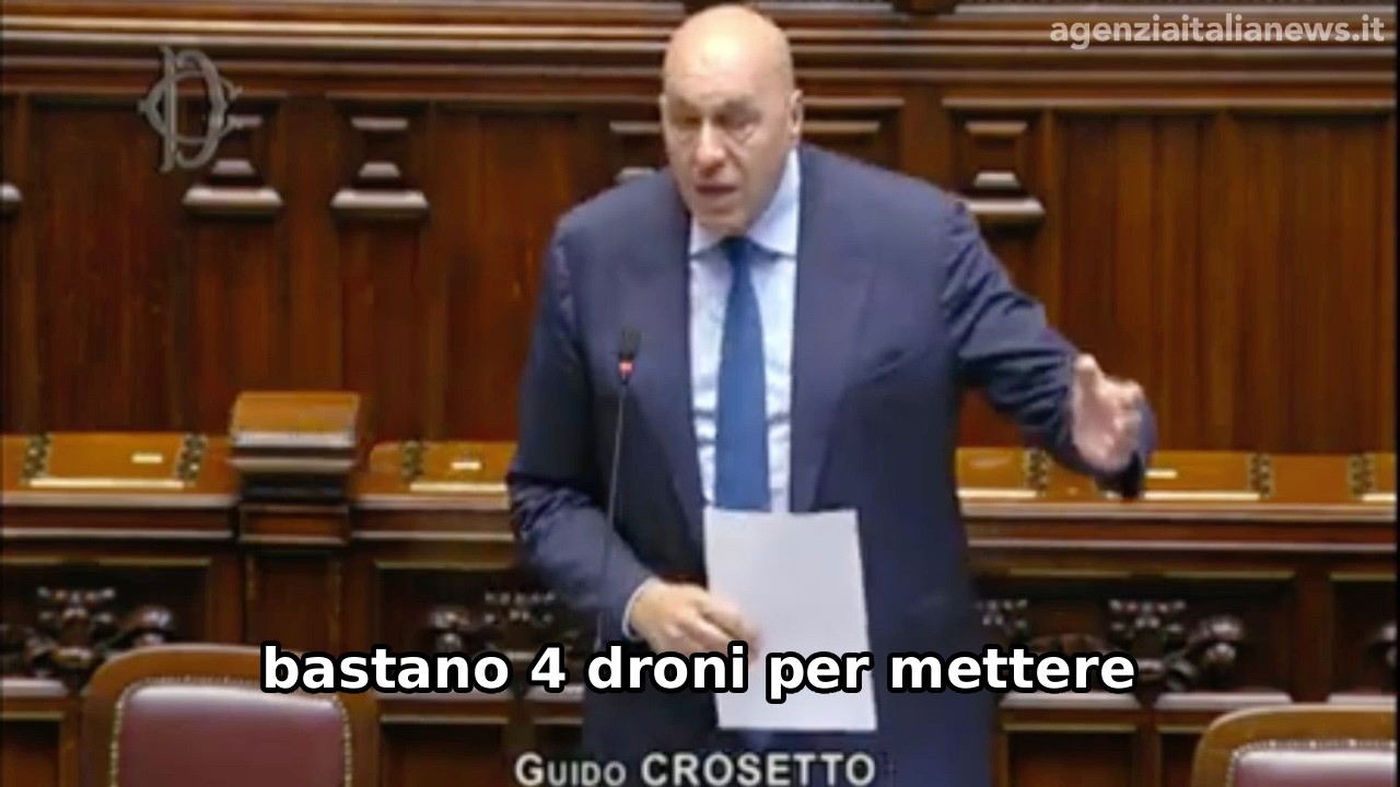 CROSETTO: "BASTANO 4 DRONI PER METTERE IN GINOCCHIO UNO STATO, LA DIFESA È SEMPRE PIÙ COMPLESSA"