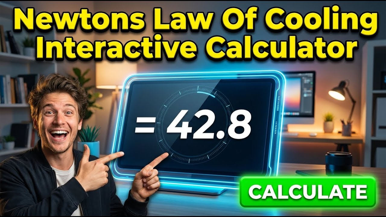 Newtons Law Of Cooling Interactive Calculator