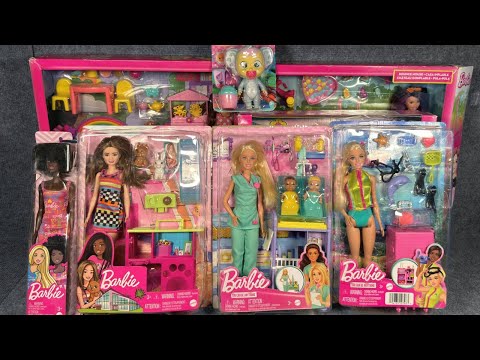 18 Minutes Satisfying with Unboxing Barbie Skipper Babysitters Playset, Cute Doll Toys ASMR | 