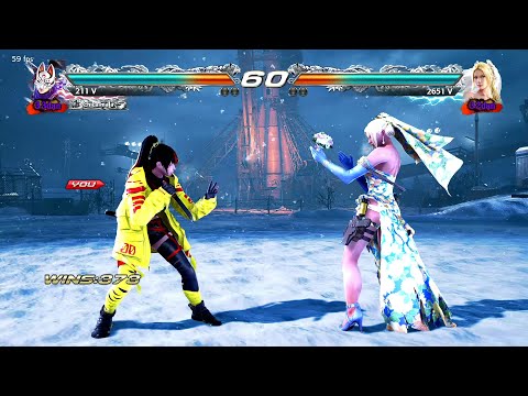 117_5 Kunimitsu vs Nina Willians Ryona - Tekken 7 5.00 ( Uchiha x24 ) Gameplay PC RX 570 8G