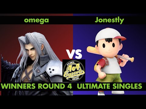 SSBU - 4o4 Smash Night 18 - 4o4| omega (Sephiroth) vs REAL|DBQ| Jonestly (Ness) - Winners Round 4