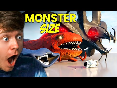 GIANT SCP MONSTERS & SEA MONSTERS SIZE COMPARISON!