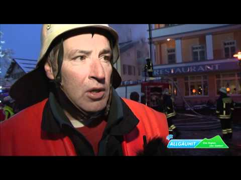 Brand in Oberstdorf (09.03.2012) AllgäuHIT - Video