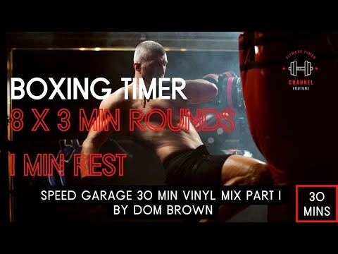 Boxing Timer 8 x 3 min Rounds - 30 min workout - Speed Garage mix