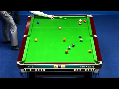 Gareth Potts VS Chen Qiang Part 1 - 2013 International Chinese 8 Ball Masters