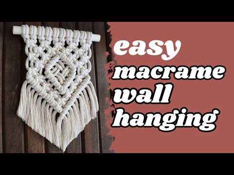 Macrame Semi Circle Wall Hanging Tutorial 