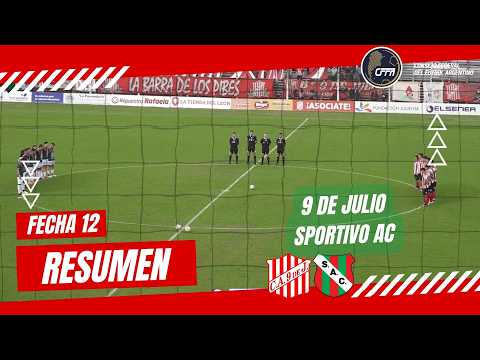 RESUMEN FEDERAL A 9 DE JULIO RAFAELA VS SPORTIVO AC LAS PAREJAS  FECHA 12