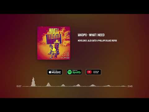 Iakopo - What i need (Nevelskiy, Alex Sate & Phillipo Blake Remix)