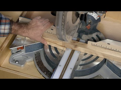 Woodworking Tip: Simple Miter Saw Holddown